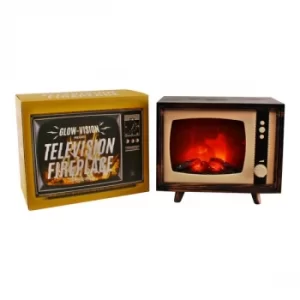 Image of Retro Style Television Fire Place