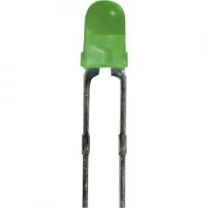 Image of LED wired Green Circular 3mm 2 mcd 60