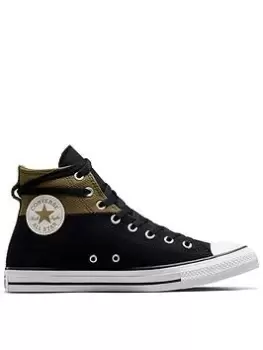 Converse Chuck Taylor All Star Hi - Black/Green, Black/Green, Size 7, Men