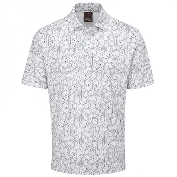 Image of Oscar Jacobson Hollow Polo - White - XL