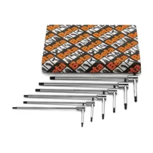 Image of Beta Tools 951AS/S6X 6pc T-Handle Wrench 3x Male Hex Ends Set 1/8-3/8" 009510771