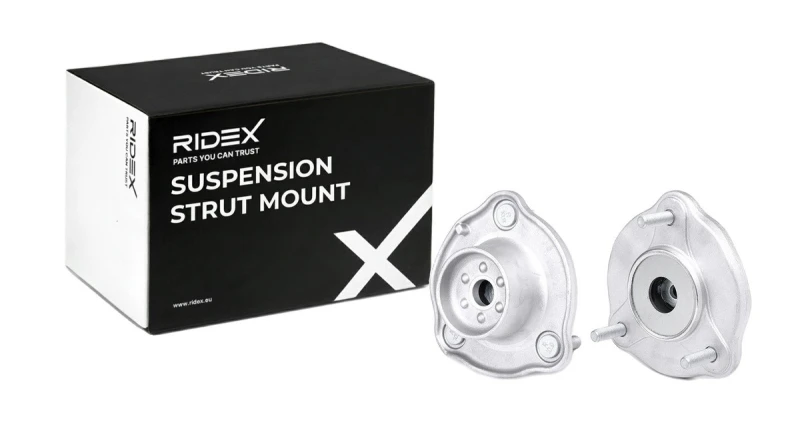 Image of RIDEX 1180S1200 Top strut mount Front axle both sides Elastomer Suspension Strut Support Bearing (1180)