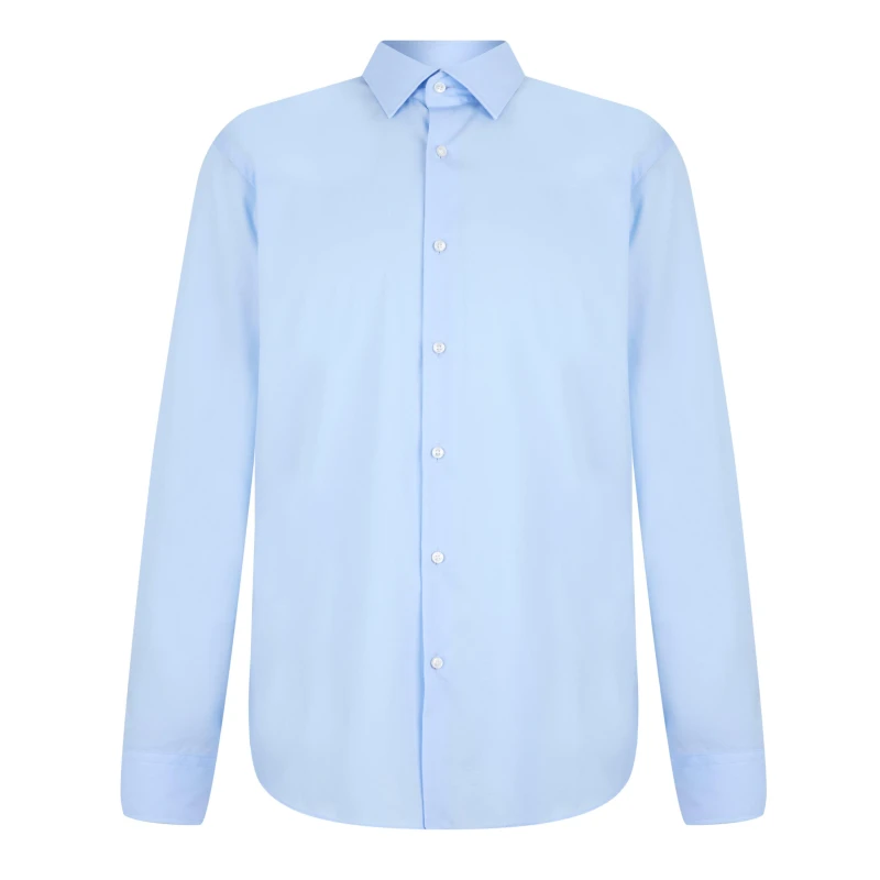 Image of Boss Mens H-JOE-Kent Shirt, Impeccable Tailoring Pas Blue 452 male 15.7 inch