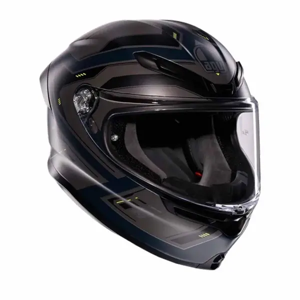 Image of AGV K6 S E2206 Mplk Enhance Matt Grey Yellow Fluo Full Face Helmet Size XS