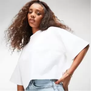 image of Missguided Oversized Boxy T Shirt - White