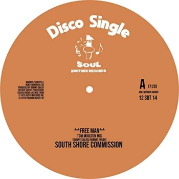 image of South Shore Commission / Ultra High Frequency - Free Man/We're On the Right Track Vinyl