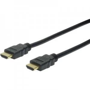 Image of Digitus HDMI Cable 3m Audio Return Channel, gold plated connectors, Ultra HD (4k) HDMI Black [1x HDMI plug - 1x HDMI plug]