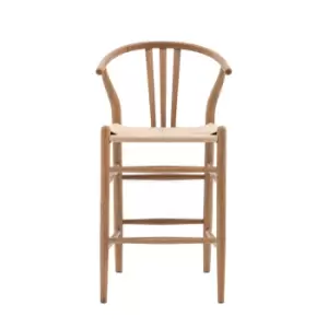 Image of Walsall Set of 2 Bar Stools, Elm Natural