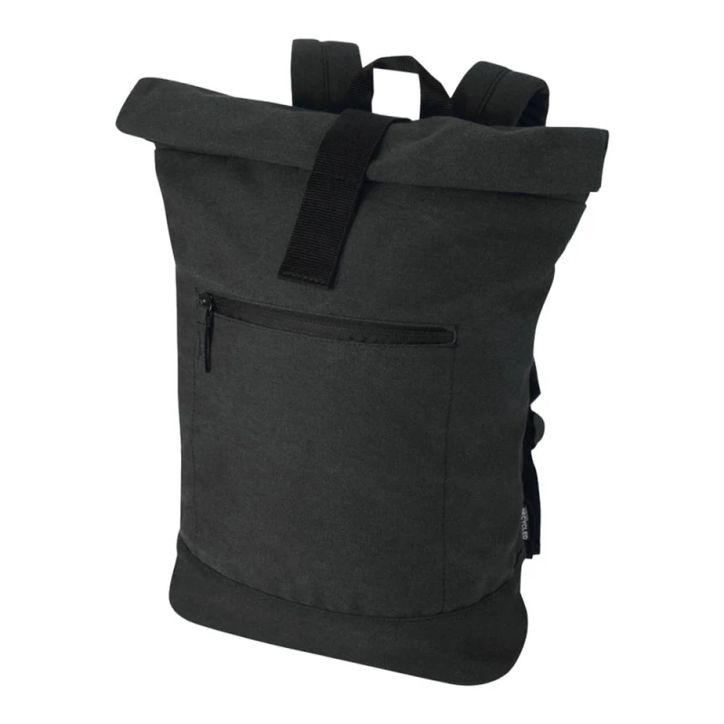 Image of Floso Mens Zaino Canvas 16L Backpack in Black Male