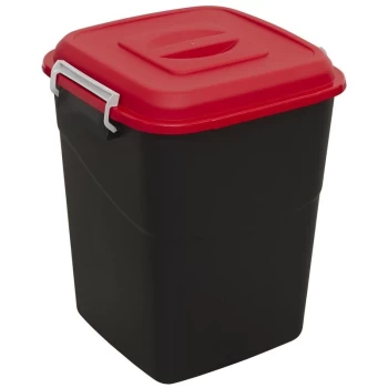 image of Sealey - BM50R Refuse/Storage Bin 50L - Red