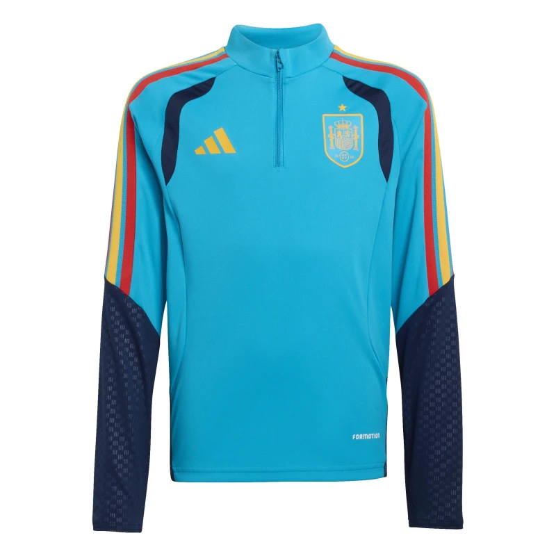 Image of adidas Spain World Cup Training Top 2026 Juniors International Licensed Drill Tops 9-10 Years Blue 30837618195
