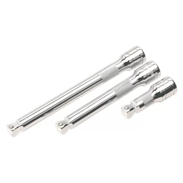 Image of Genuine SEALEY AK764 Wobble/Rigid Extension Bar Set 3pc 1/2Sq Drive