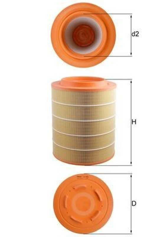 Image of Air filter MAHLE LX 4076