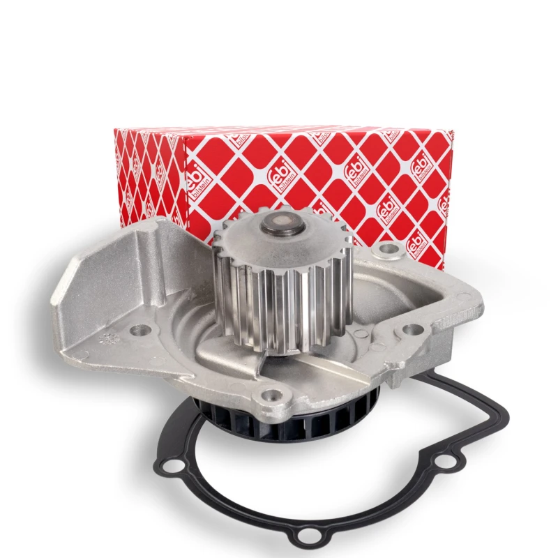 Image of FEBI BILSTEIN 38898 Water pump Number of Teeth: 18, Cast Aluminium, with gasket/seal Cast Aluminium Water Pump (1260)