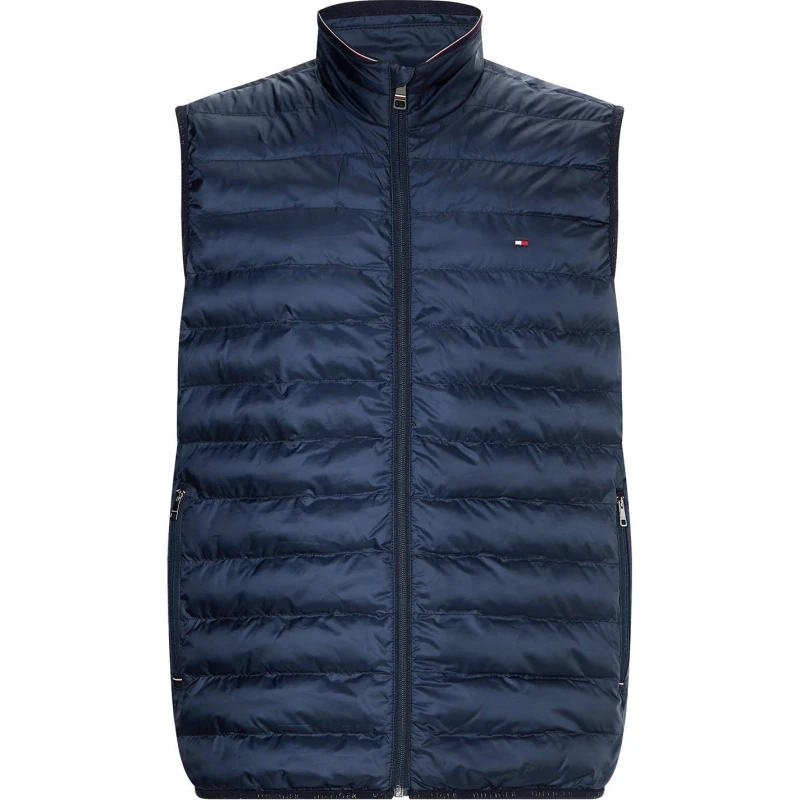Image of Tommy Hilfiger Down Gilet - Blue Blue S