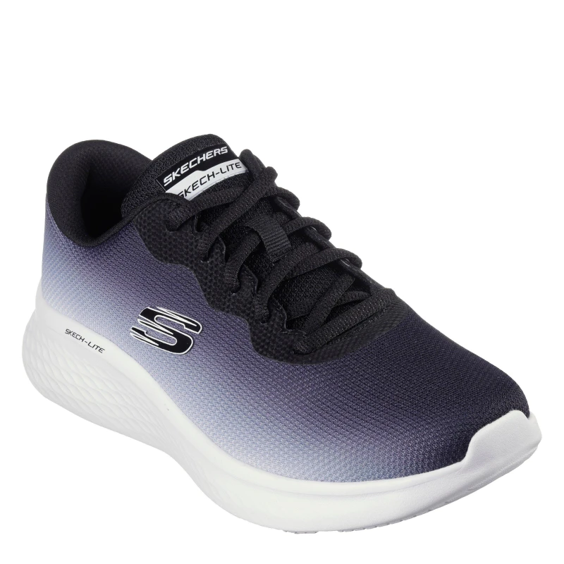 Image of Skechers Ombre Engineered Mesh Lace-Up W Ai Slip On Trainers Womens Black/White female 2 (35)