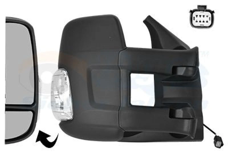 Image of VAN WEZEL Wing mirror VAN WEZEL 1991822