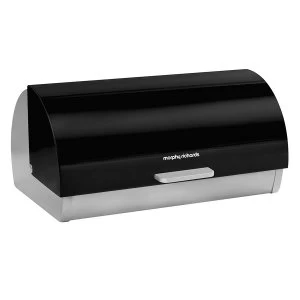 image of Morphy Richards Bread Bin Roll Top - Black