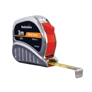 Image of Hultafors TM3ME Chrome Tri-Matic Pocket Tape 3m/10ft (Width 13mm)
