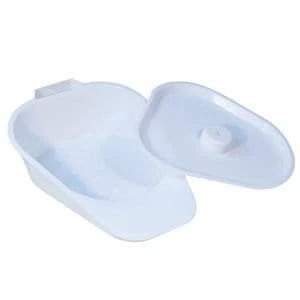 Image of Slipper Bed Pan with Lid