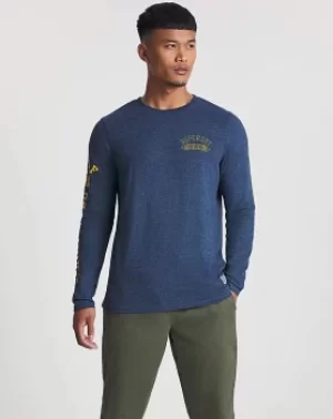 Image of Superdry Longsleeve Arm Print T-Shirt