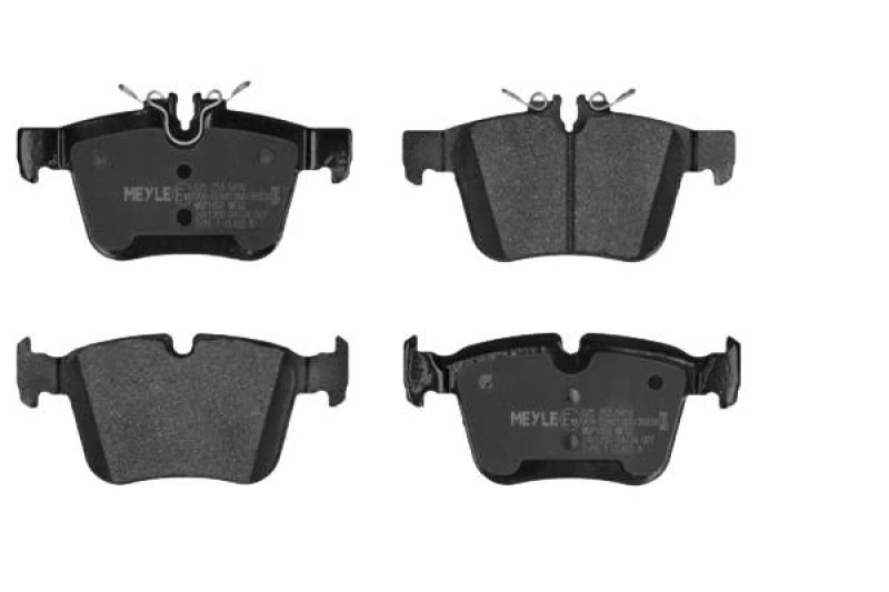 Image of MEYLE 025 253 5416 Brake pad set Rear Axle, prepared for wear warning indicator, Original Quality, with anti-squeak plate Brake Pad Set,disc brake (4