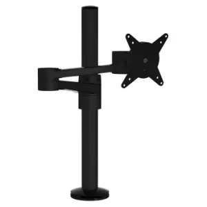 image of Dataflex VIEWLITE monitor arm, height adjustable, two stabilising arms, black