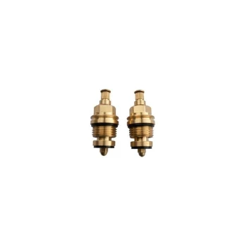 image of Brass Threaded Tap Gland Pair - 8mm Spline - Oracstar