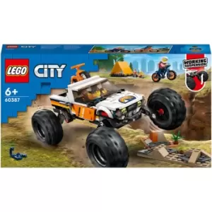 image of LEGO City: 4x4 Off-Roader Adventures Monster Truck Toy (60387)