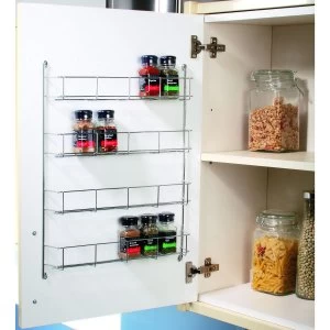 image of Wickes Chrome 4 Tier Spice Rack 500mm