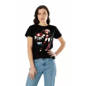 Image of Harley Quinn Black Love Stinks T-Shirt Ex Ex Large
