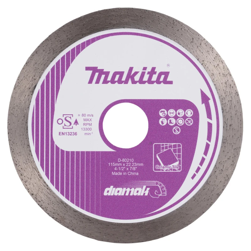 Image of Makita DiaMak Tile Cutting Diamond Cutting Disc 115mm D-80210