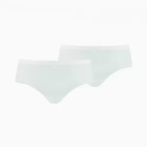 PUMA Womens Seamless Hipster Panties 2 Pack, White, size X Large, Clothing