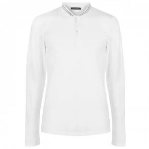 Selected Homme Selected Josh Long Sleeve Polo Mens - Bright White