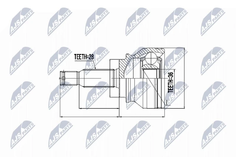 Image of NTY CV joint kit NTY NPZ-CH-003