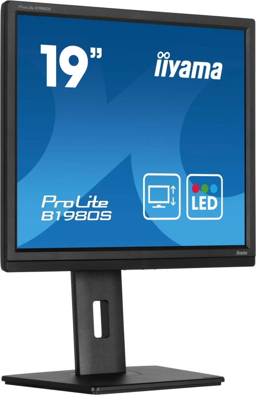 Image of iiyama iiyama ProLite B1980S-B1 computer monitor 48.3cm (19") 1280 x 1024 pixels VGA LED Black B1980S-B1