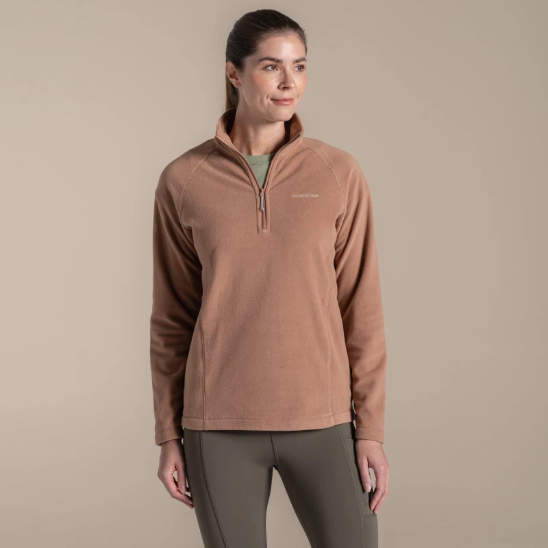 Image of Craghoppers Womens Miska Quarter-Zip Fleece Amarylis female 8