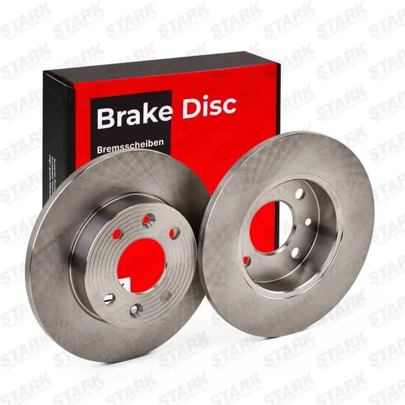 Image of STARK SKBD-0022809 Brake disc Front Axle, solid, Cast Iron, Uncoated, Untreated, without bolts/screws Cast Iron Brake Disc (82)