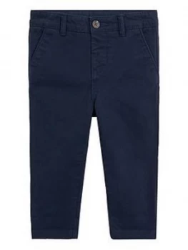 image of Mango Baby Boys Chino Trousers - Navy