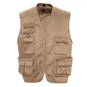 Image of SOLS Wild Unisex Full Zip Waistcoat Bodywarmer Jacket (S) (Rope)