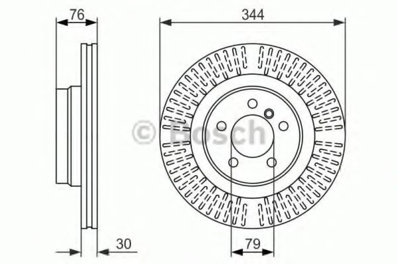 Image of Brake disc Bosch 0 986 479 489