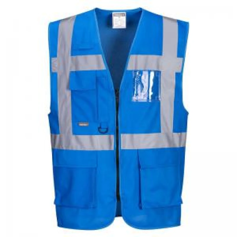 Image of Portwest Iona Executive Hi Vis Vest F476RBRL Colour: Royal Blue