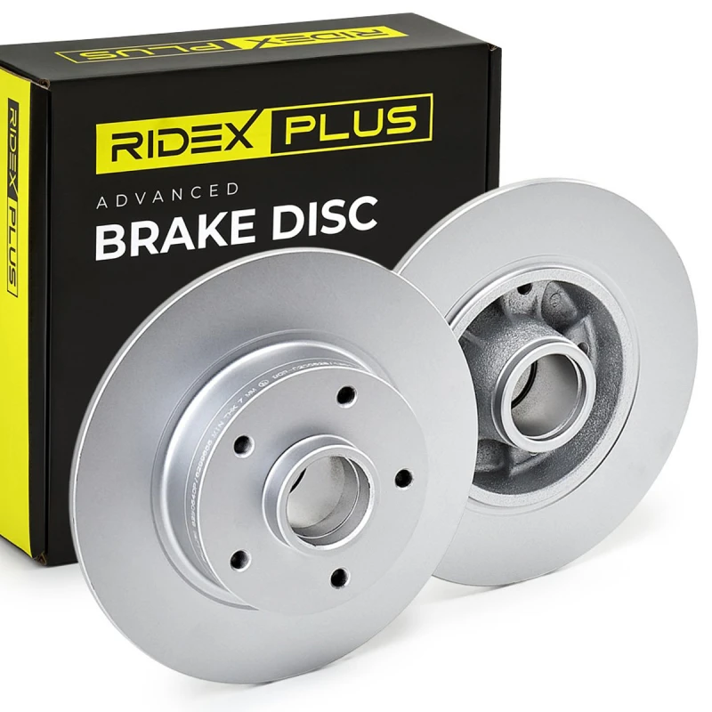 Image of RIDEX PLUS 82B0540P Brake disc Solid, High-carbon, without wheel bearing kit Brake Disc (82)