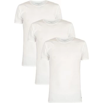 image of Tommy Hilfiger 3 Pack Premium Essentials T-Shirts mens T shirt in White - Sizes UK S,UK M,UK L,UK XL,UK XXL