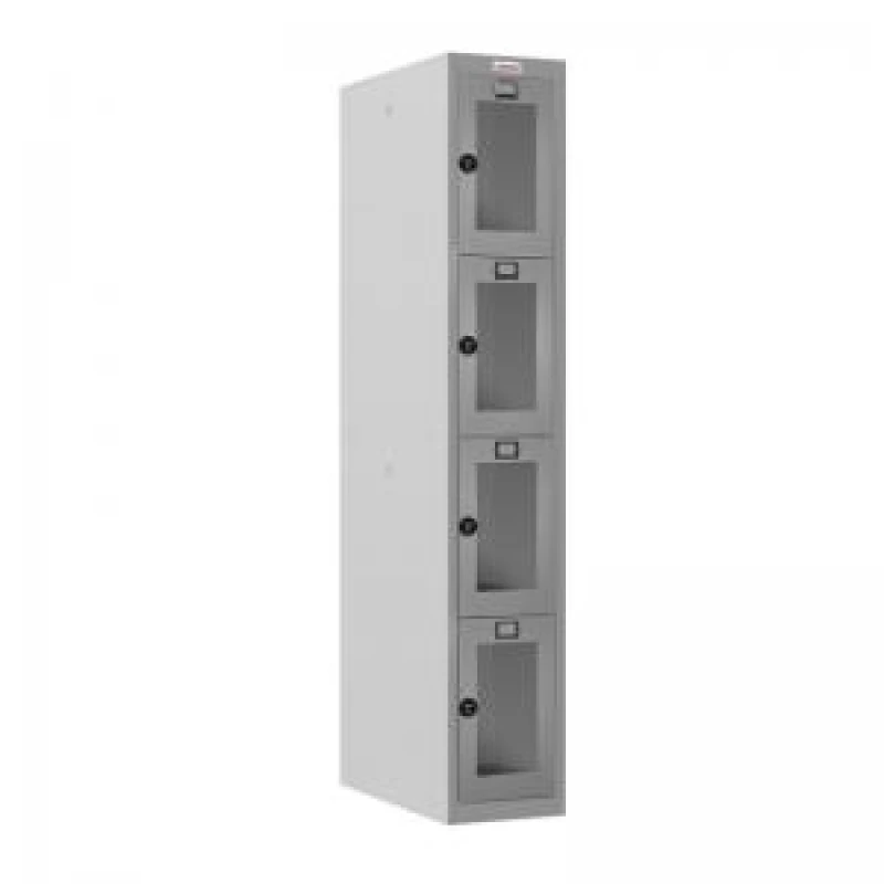 Image of Phoenix PLC Series 1 Column 4 Door Personal Locker With Clear View EXR54536PH