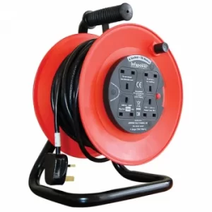 image of Infapower X814 4 Socket 13 Amp 25 Metre Reel