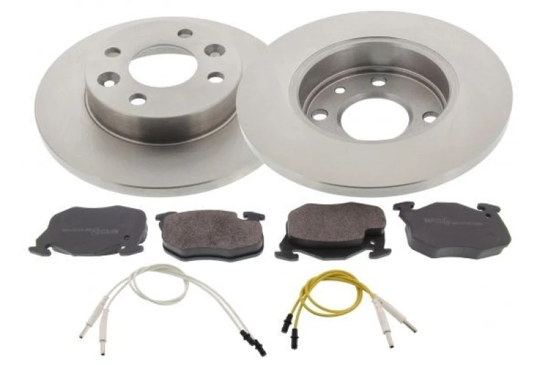 Image of MAPCO 47153 Brake disc and pads set Brake Disc Type: solid, incl. wear warning contact Brake Set,disc brakes (3405)