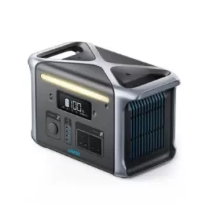 image of Anker 757 Portable Power Station PowerHouse 1229Wh LiFePo4 Battery 1500W Solar Generator with 2 AC Outlets (Solar Panel Optional) 2 USB - C Ports 100W