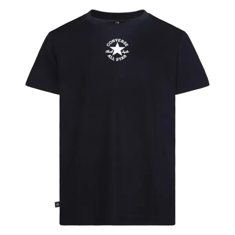 Image of Converse Children's short-sleeved T-Shirt Converse CNVN Sustainable Core Noir Unisex 10/12 ans