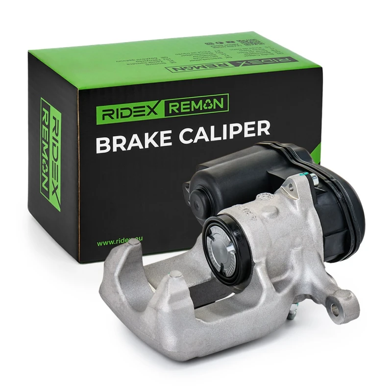 Image of RIDEX REMAN 78B2474R Brake caliper Rear Axle Left, for vehicles with electric parking brake Cast Iron Brake Caliper (78)